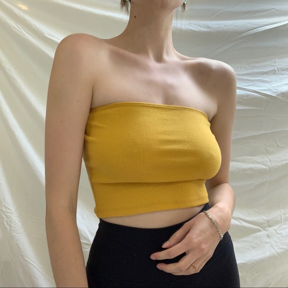 Yellow / Orange Tube Top - Picture 1 of 5